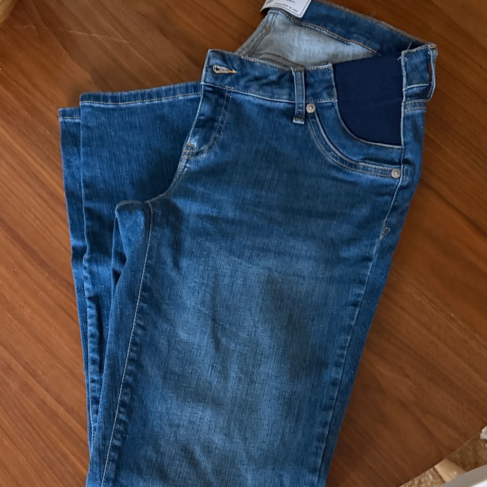 Maternity | Dark Blue Denim Jeans